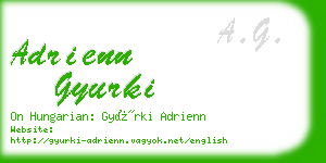 adrienn gyurki business card